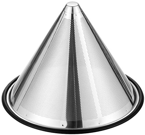 Teemade Pour Over Coffee Filter Metal Base Reusable Stainless Steel Coffee Dripper Perfect For Chemex Hario Bodum & Other Coffee Makers Paperless Coffee Filter For Sustainable Brewing #TOP5