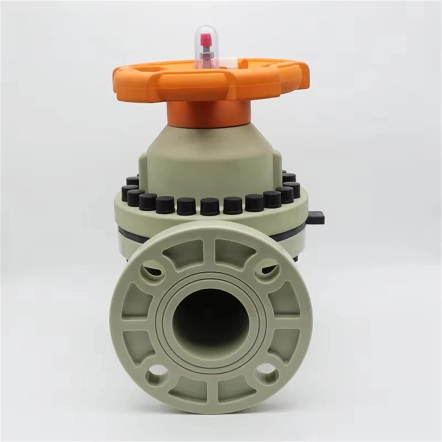 Flange Diaphragm Valves Food Grade SS316L 40mm Double Acting Pneumatic Control Sanitary Valve Gas