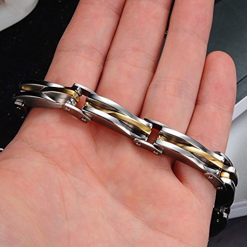 Bracelets pour hommes anti-irritation en chaîne de main robuste - 3