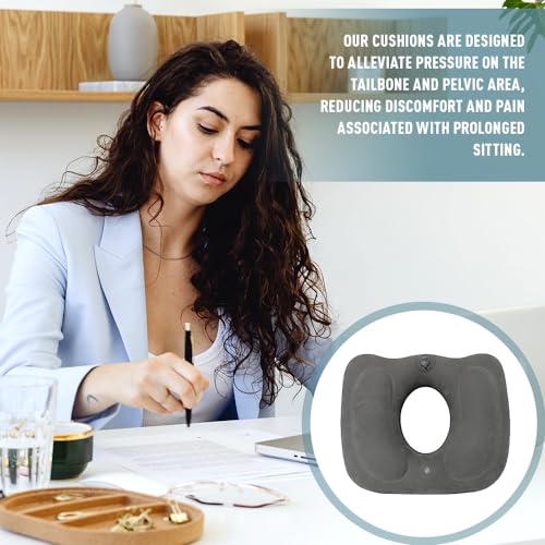 YANGUN Inflatable Seat Cushion, Donut Cushion, Seat Cushions for Coccyx Hemorrhoid Cushions, Anti-Decubitus Pad - Image 4