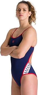 Arena Women's Team Stripe Superfly Back MaxLife One Piece Swimsuit