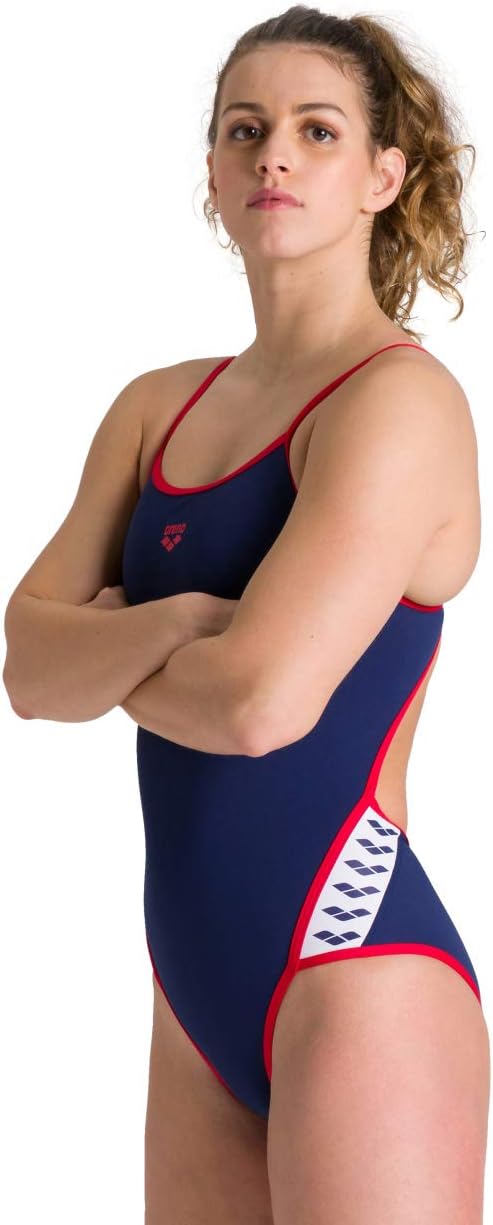 Arena Women's Team Stripe Superfly Back MaxLife One Piece Swimsuit