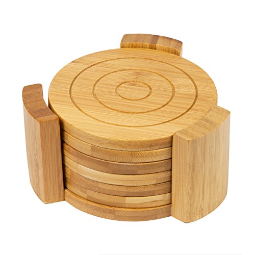 woodluv, Set di sottobicchieri/sottopentola, Multicolore, 6 Pezzi