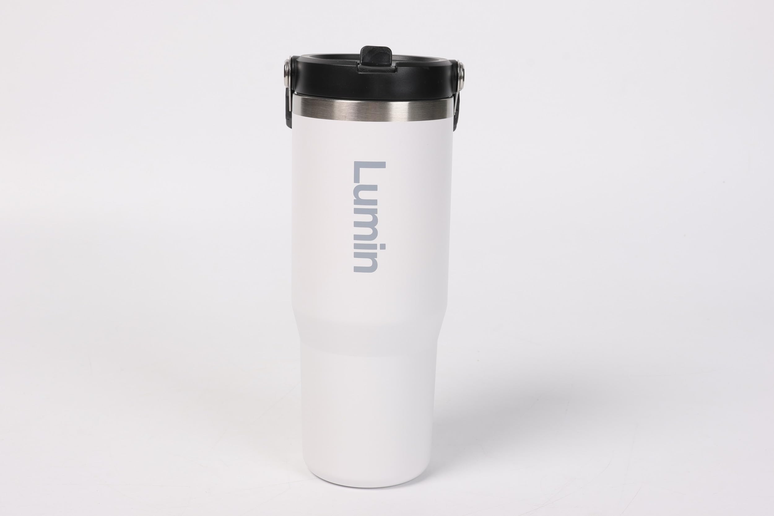Lumin Flask Pipetli Sporcu Termos Beyaz