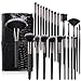 Real Perfection Makeup Brushes 24pcs Makeup Brush Set Premium Synthetic Powder Foundation Contour Blush Concealer Eye Shadow Blending Liner Make Up Brush Kit with Case