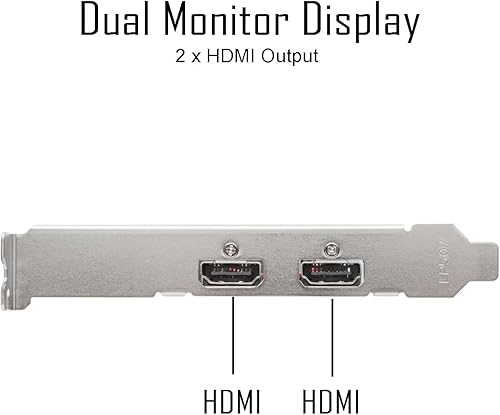 Miniatura 3 de Tarjeta gráfica Radeon HD 6570, dual HDMI, 1G GDDR3 de 64 bits, tarjetas de video PC, perfil bajo, GPU de computadora, PCI Express x 16, 60 W de