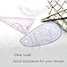 MIUSIE Fashion Design Pattern Tools- 4 Style Soft Sewing Pattern Supplies-Practical Design Ruler Kit for Designing Patterns/Needlework/Embroidery