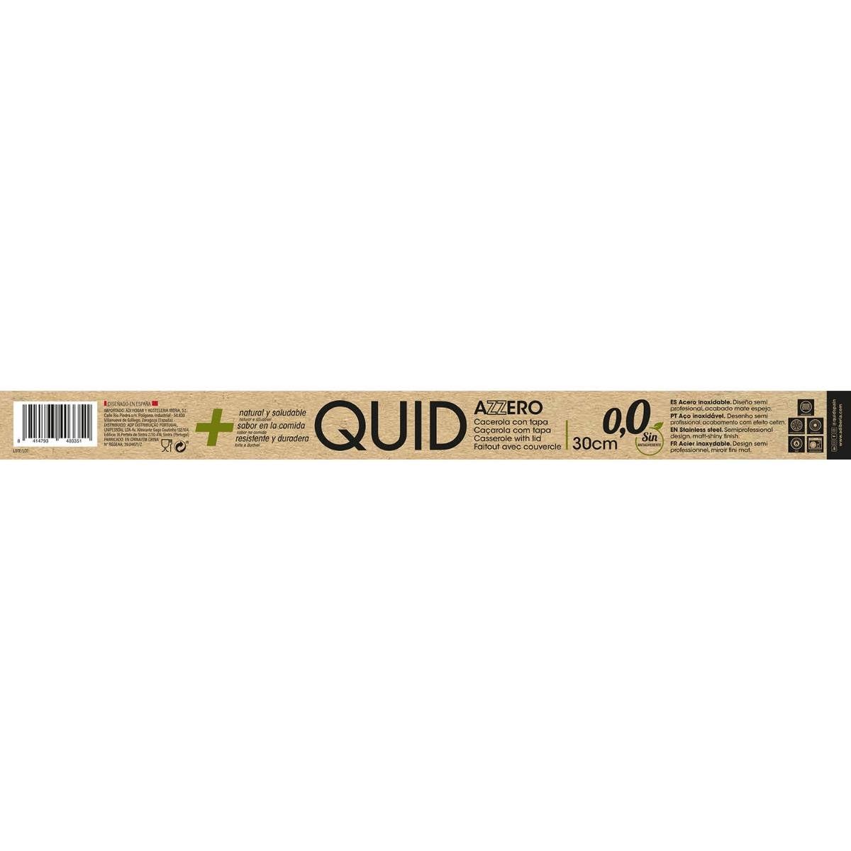 Quid Cook Inox Basika – Set da cucina 30 x 14,5 cm acciaio