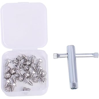 Raprance Screw-in Wading Boot Studs 26 Pieces Non-Slip Screws for Felt or Rubber Sole