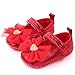 Toddler Sneakers Girls Baby Fashion First Comfortable Shoes Shoes Walkers Kid Butterfly-Knot Girl Baby Shoes Little Girl Light up Shoe Red