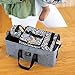Petunia Pickle Bottom Inter-Mix Deluxe Kit | Baby Diaper Caddy Organizer | Keep Everything Organized in Diaper Bag, Stroller, or Nursery - Graphite/Black