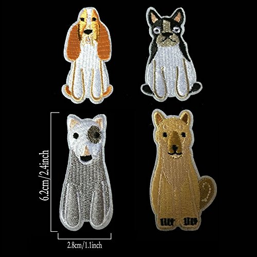 9Pcs/Set Cute Dog Iron On Patches Clothing Backpack Decoration Small Embroidered Applique #TOP3