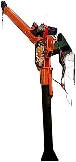 IEOWY Grúa de Plataforma Plegable de 0,5 T con cabrestante eléctrico, 2000 LB, 12 V, para camión