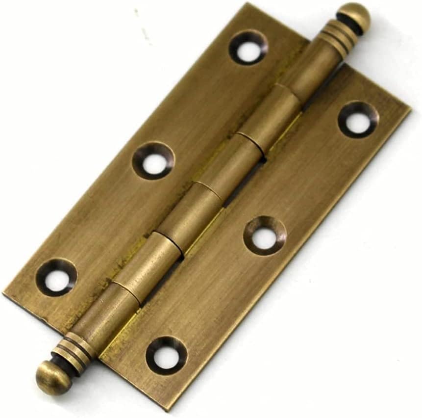 5 Pcs Antique Brass Decorative Cabinet Kitchen Cupboard Door Butt Hinges (Size : 2.5 Inch)