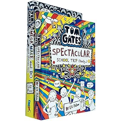 Tom Gates Collection 2 Books Set By Liz Pichon (Spectacular School Trip