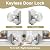 Probrico Brushed Nickel Door Knobs Interior, Closet Door Knobs, Passage Door Handles No Lock, Keyless, 5 Pack