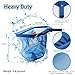 Pool Skimmer Net, Heavy Duty Leaf Rake Cleaning Tool, Fine Mesh Net Bag Catcher Blue