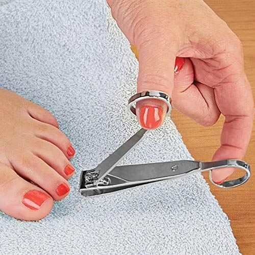 AKOAK 2 różne rozmiary nożyczki do skórek ze stali węglowej duży zakrzywiony prosty palec obcinacz do paznokci nożyczki do manicure pedicure stalowy trymer