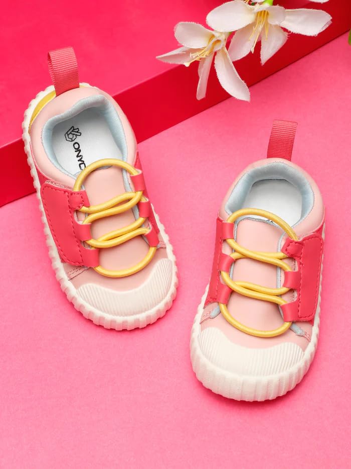 Image of ONYC Toddlers's Comfortable & Lightweight Lace-Free Sneakers - Yellow (Boys)