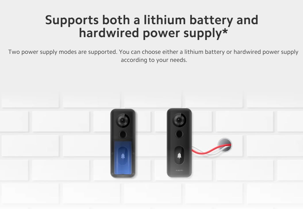 Doorbell power supply options