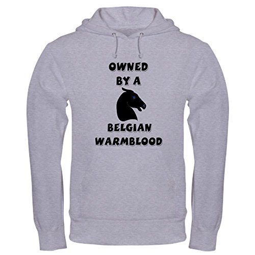 CafePress Sweat-shirt Belge Warmblood - Gris - Taille Unique