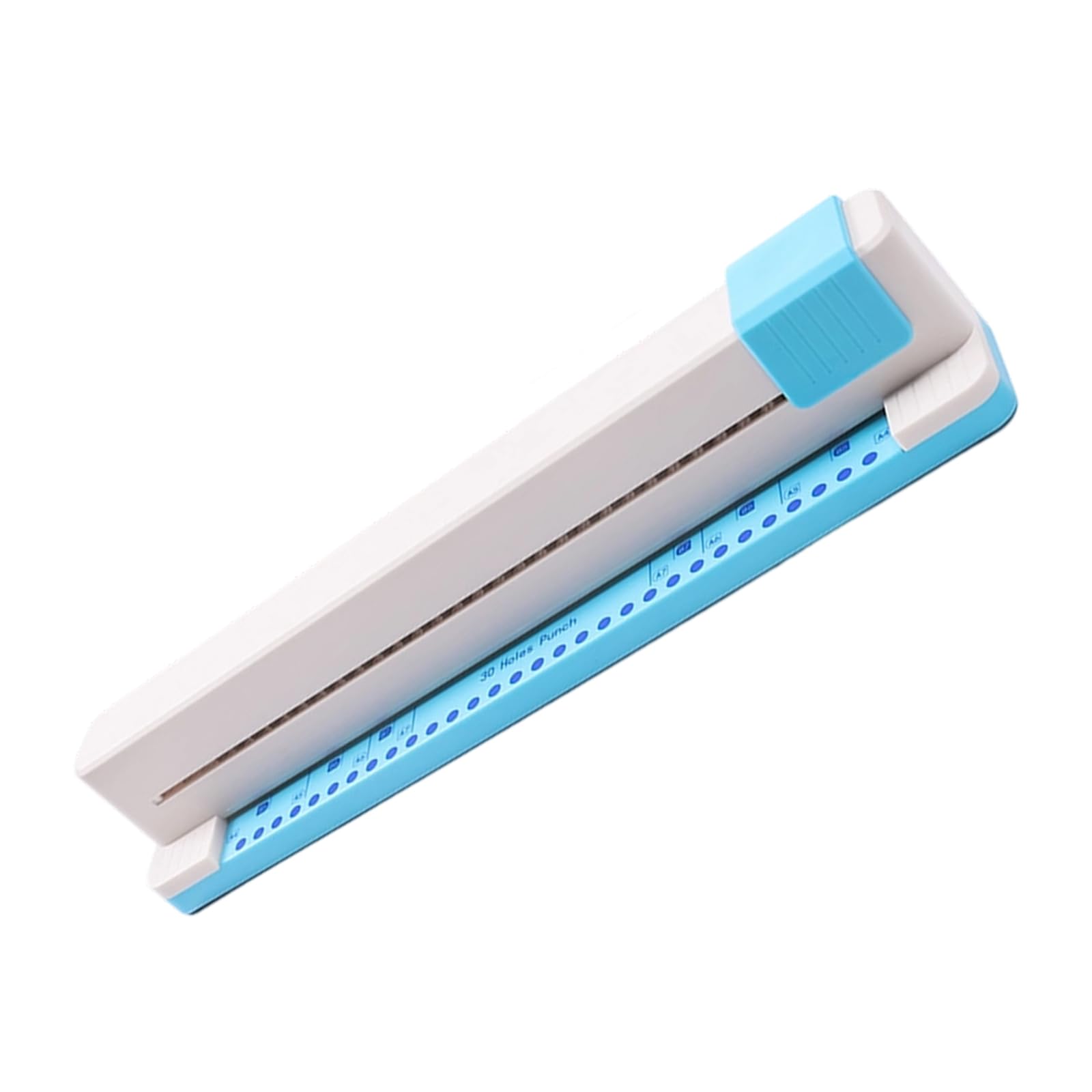 Punzonatrice per carta a 30 fori 5,5 mm perforatrice per fori rotondi 5 fogli Capacità di punzonatura per raccoglitore Notebook Planner Cartoncino Puncher desktop