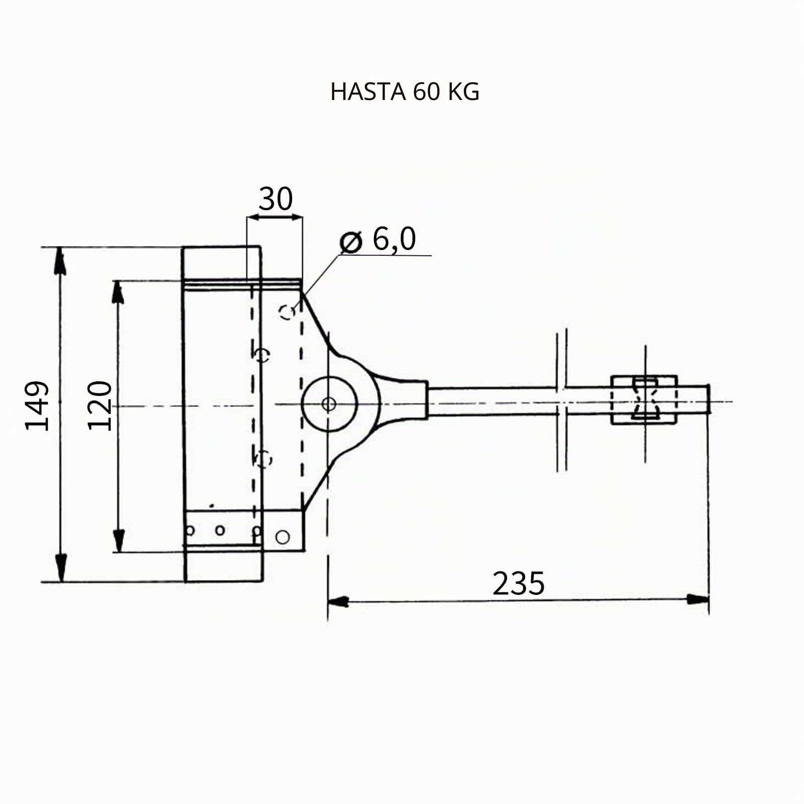 ATTAS Cierrapuertas Resorte 25 KG, 40 KG, 60 KG, 80 KG Galvanizado Automático Cierrapuertas Exterior Puerta de Jardín Puertas