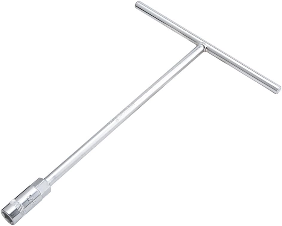 Chytaii T Handle Socket Wrench T Bar Long Reach Handle Hex Socket Wrench T-Grip Hex Key Angle Wrench Screwdriver Spanner Metric Plug Removal Nut Spinner Hand Tool 13mm