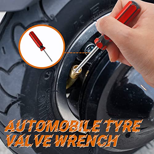 Image of Jiozermi 5 Pack Tire Valve Remover Tools, Screwdriver Valve Stem Core Installer Repair Tool for Replace and Repair The Air-Conditioning, Car Tires, and Others
