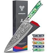 Amazon.com: SANMUZUO Santoku Knife - 7 inch - Xuan Series - VG10