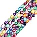 Sweet & Happy Girl'S Store 6-7mm Freiform-multicolor Muschel Perlen Strang 15 InchJewellery, die Korn-