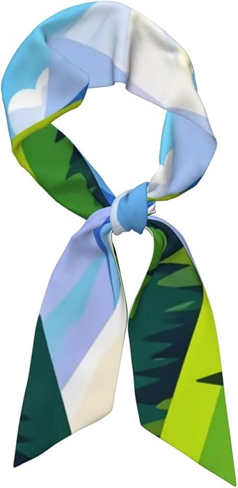 Vibrant Vistas Print Womens Scarves, Stylish and Versatile Decoration Neck Scarf for All Seasons