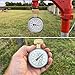 MEASUREMAN Water Pressure Gauge, 0-200 PSI Water Pressure Tester with 2-1/2 Inch Dial & Durable 3/4 Inch Hose Thread, Ideal for Home, Hose Bib (Waterproof Case, Black)