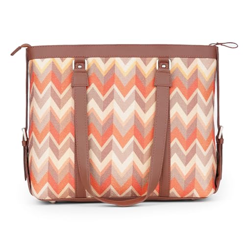 ZOUK Vegan Leather Women's Office Bag for 15.6 inch Laptop, MacBook - Image 6