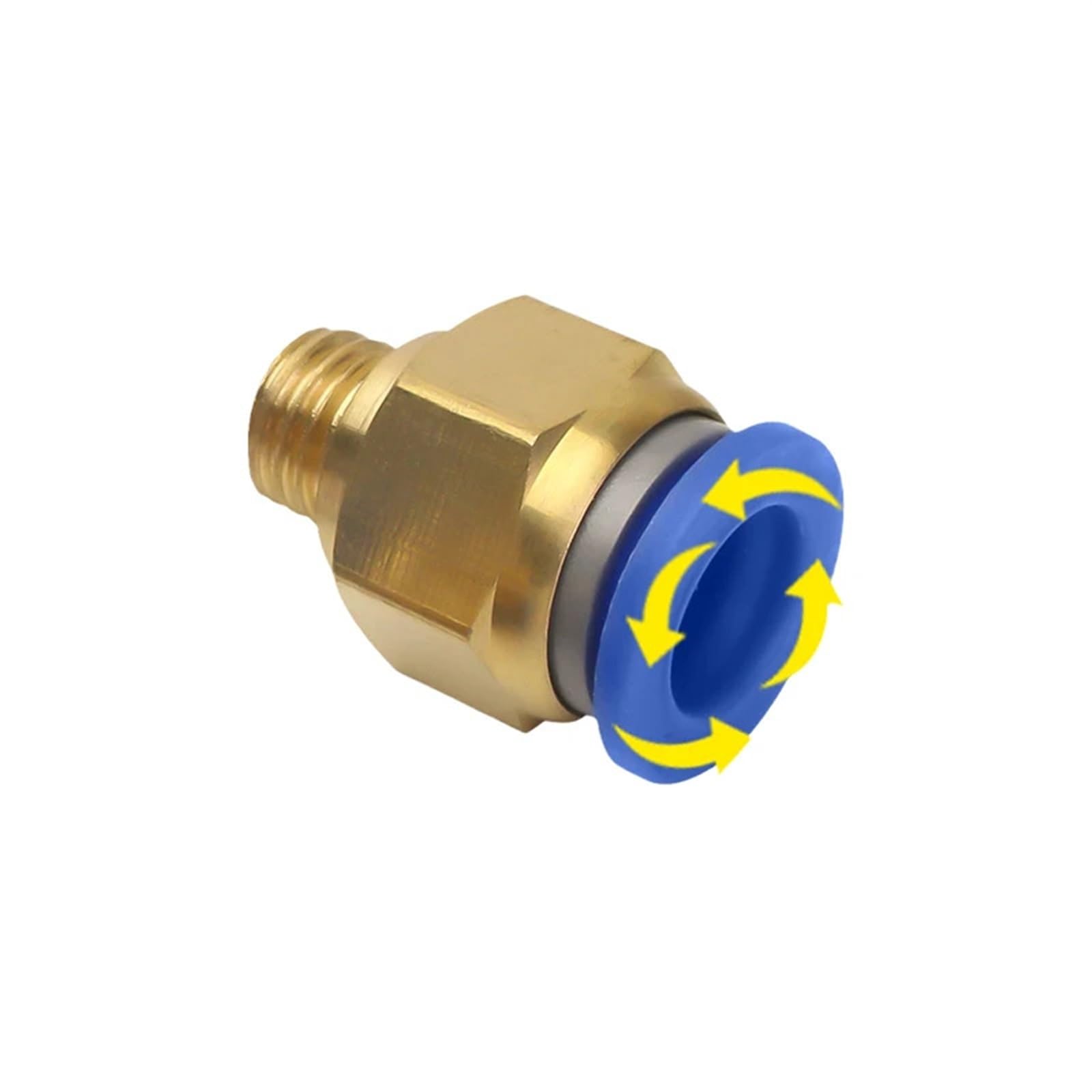 10 Teile/los PC4 6 8 10 -M6 M8x1 M8x1,25 M10x1 M10X1,5 M12X1,75 M16x2 Pneumatische Stecker Luftröhre Schnell-Release Gerade Durch (Color : PC4-M8)