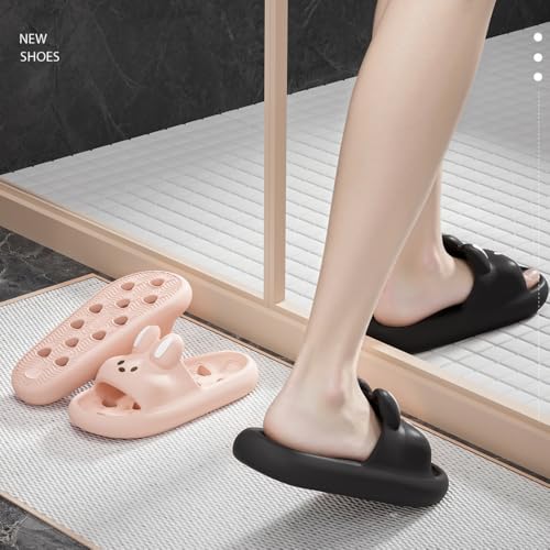 Premium Comfort Rabbit Quick Dry Drainage Hole Slides Sandals Summer Slippers For Men Indoor Outdoor Bathroom Footwear4