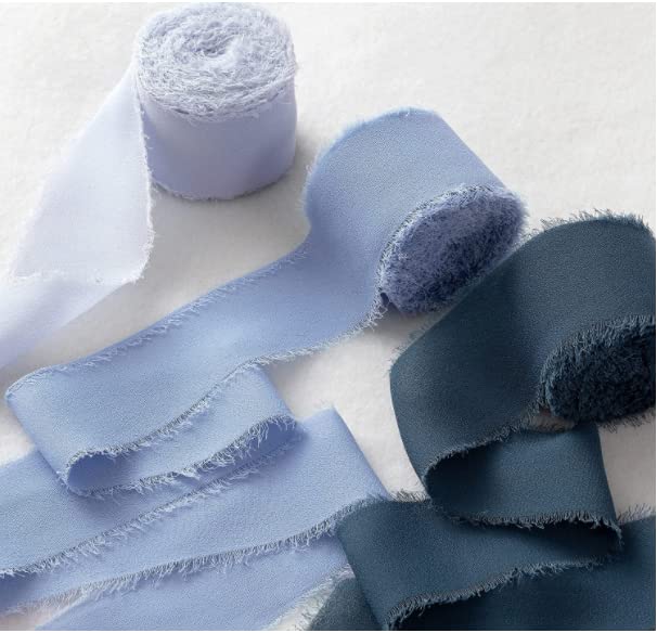Set 12 Nastri In Chiffon Di Seta – Colori Assortiti, 3.8 Cm X 3 M, Ideali Per Bouquet E Confezioni Regalo Fai-da-te