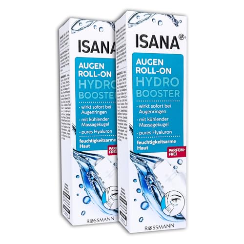 Roll-on yeux ISANA pour hydrater la peau sèche et défatiguer le regard fatigué
