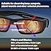 Rainbow Symphony Solar Eclipse Glasses, Folding Arms, CE & ISO Certified, Safe for Direct Sun Viewing, Made in USA, Bonus 2 Paper Eclipse Shades