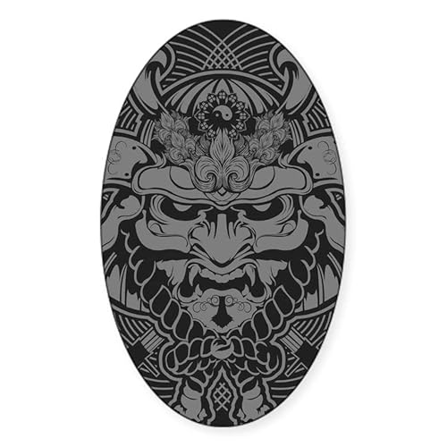 Cafepress Samurai Rising Oval Bumper Sticker, Euro Oval Car Decal #TOP21
