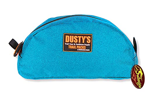 Bolsa de cuerno Dusty's Pommel Bag con acabados impermeables de alta durabilidad turquesa