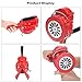 Sumnacon Hand Crank Siren Manual Operated Air Raid Siren with Foldable Handle for Sporting Events, Emergency Sturdy Waterproof Aluminum Alloy Tornado Sirens Portable Loud Volume Emergency Sirens, Red
