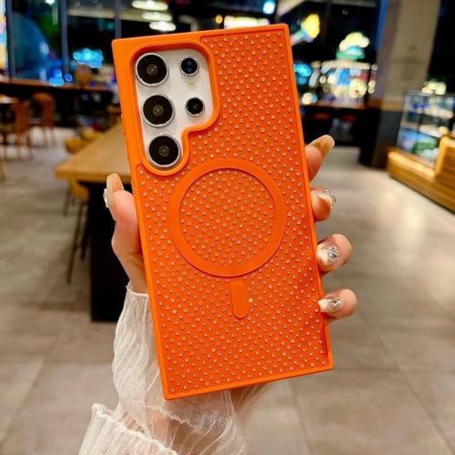 Coque Samsung S24 antichoc : protégez votre écran avec style orange