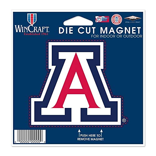 NCAA University of Arizona Die Cut Magnet, 4.5" x 6"