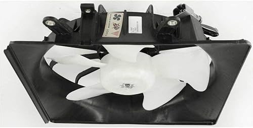 Miniatura 9 de Evan Fischer Conjunto de ventilador de refrigeración de condensador de radiador y A/C compatible con Honda Civic Coupe 2001-2005, Sedan HO3115115,