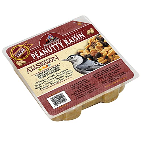 Heath Outdoor Products DD-12 Peanutty Raisin Suet Cake, 11.5 oz, Case Of 12 , Brown