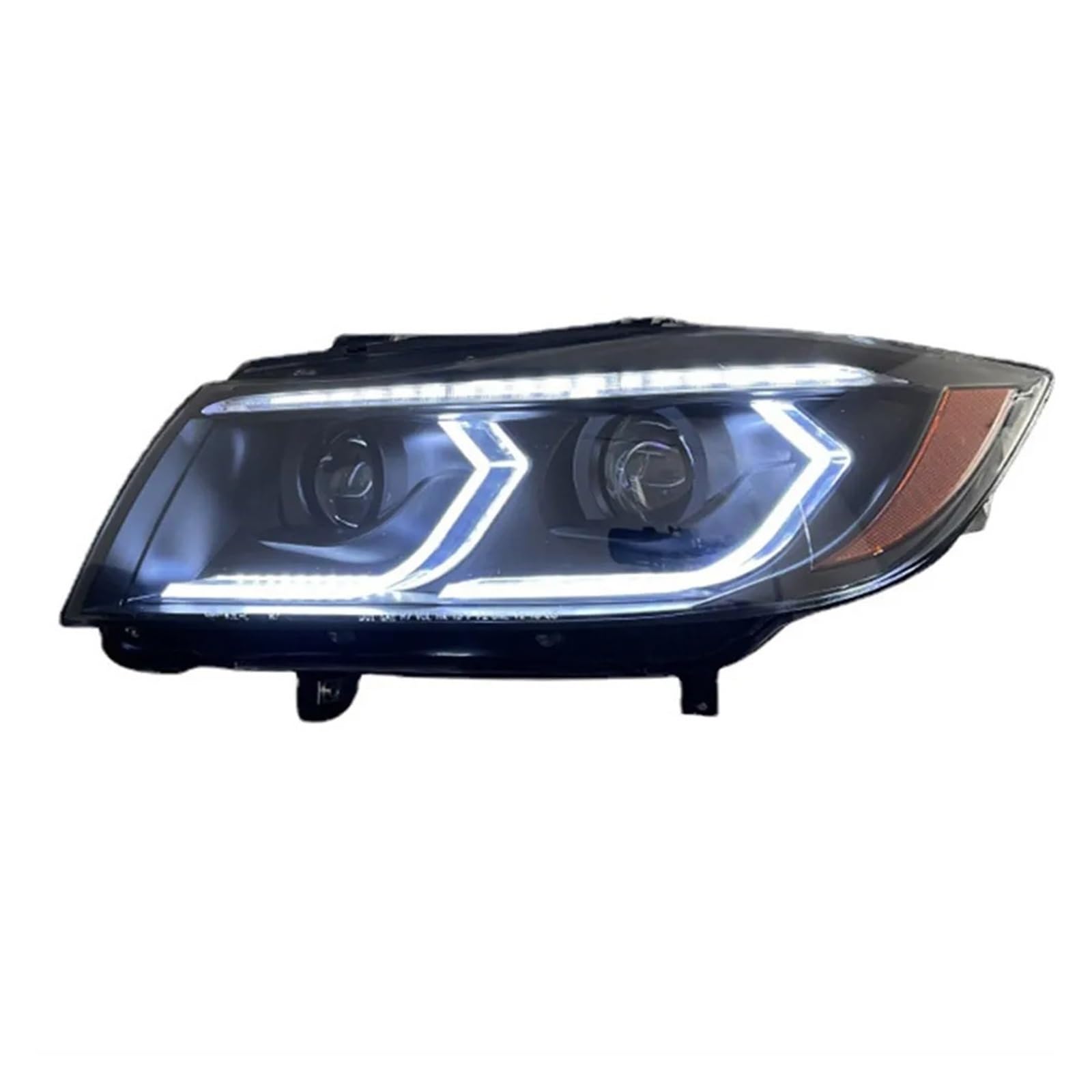 Fari Anteriori per BMW Serie 3 E90 2005-2012 318i 320i 325i, aggiornamento luci diurne (DRL), Accessori per Gruppo Ottico (05-08/2p, Senza lampadine).