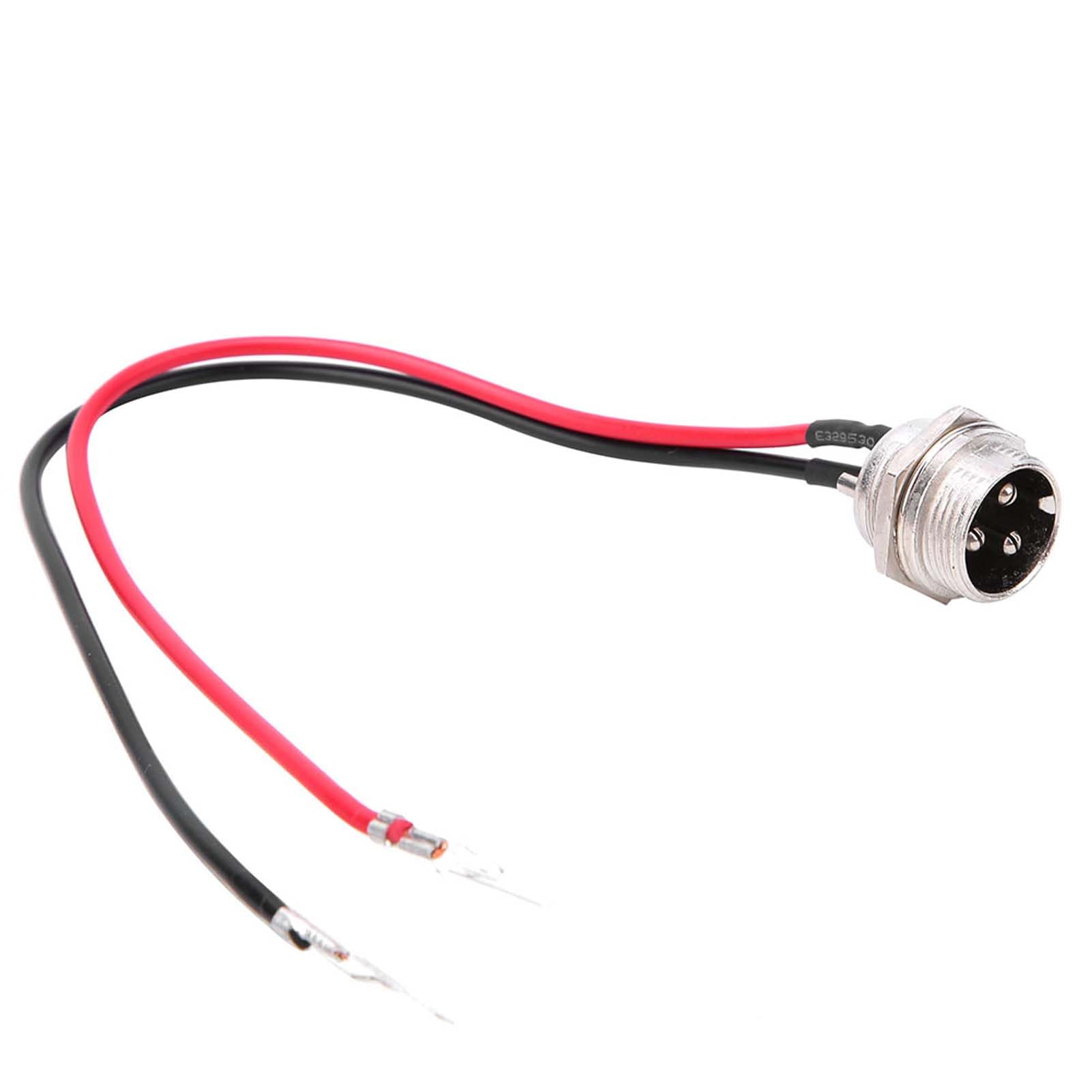 replacement 3-prong DC charging port for electric scooter soldering install
