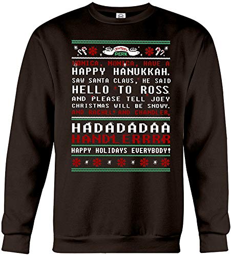 superhotapparel Friends tv Show Inspired Christmas Sweater | Unisex Sweatshirt Brown