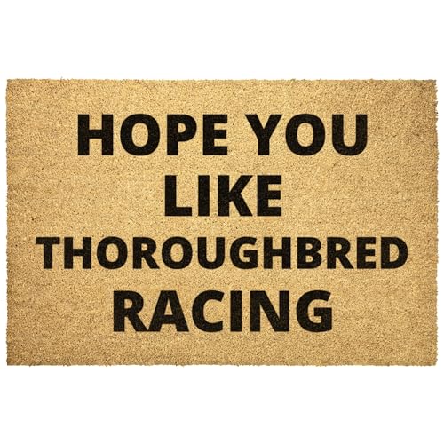 Thoroughbred Racing Doormat Gift Horse Outdoor Rug Door Mat